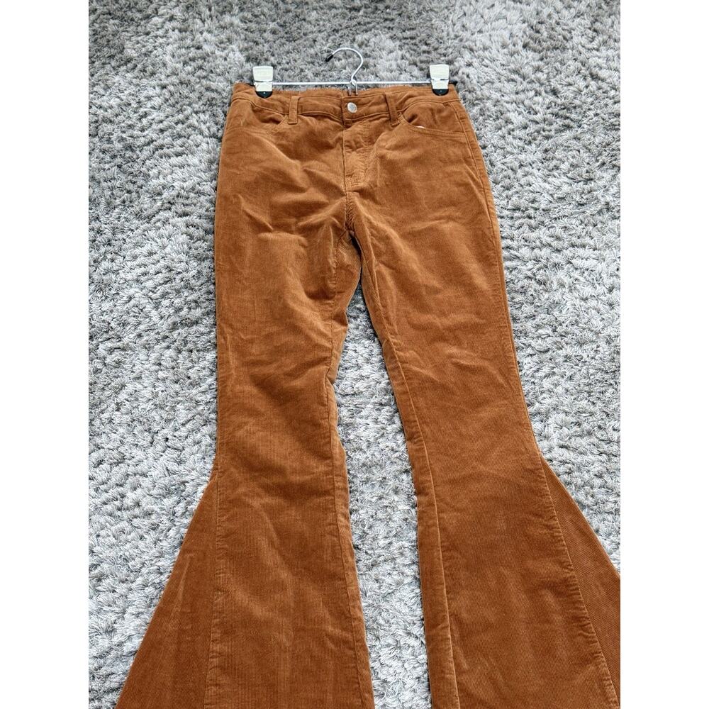 Corduroy Bootcut Flare Pants in Rust - Picture 4 of 16